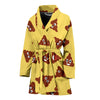 Emoji Poop Print Pattern Women Long Robe-grizzshop