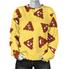 Emoji Poop Print Pattern Women's Sweatshirt-grizzshop