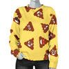 Emoji Poop Print Pattern Women's Sweatshirt-grizzshop