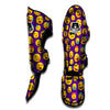 Emoji Purple Print Pattern Muay Thai Shin Guards-grizzshop