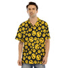 Emoji Smiley Faces Print Pattern Men's Hawaiian Shirt-grizzshop