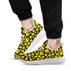 Emoji Smiley Faces Print Pattern White Athletic Shoes-grizzshop