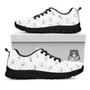 Emoji Snowman Print Pattern Black Sneaker-grizzshop