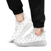 Emoji Snowman Print Pattern White Athletic Shoes-grizzshop