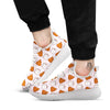 Emoticons Poop Print Pattern White Athletic Shoes-grizzshop