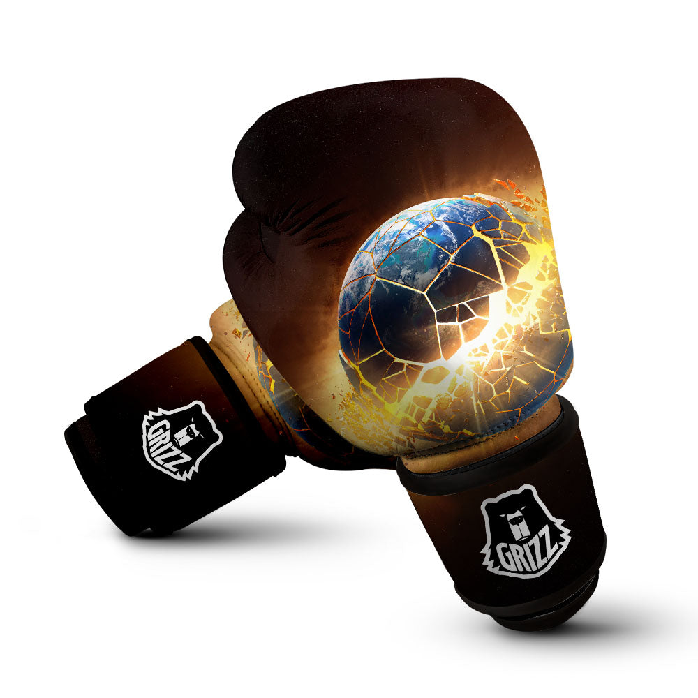 End Of The Earth Print Boxing Gloves-grizzshop