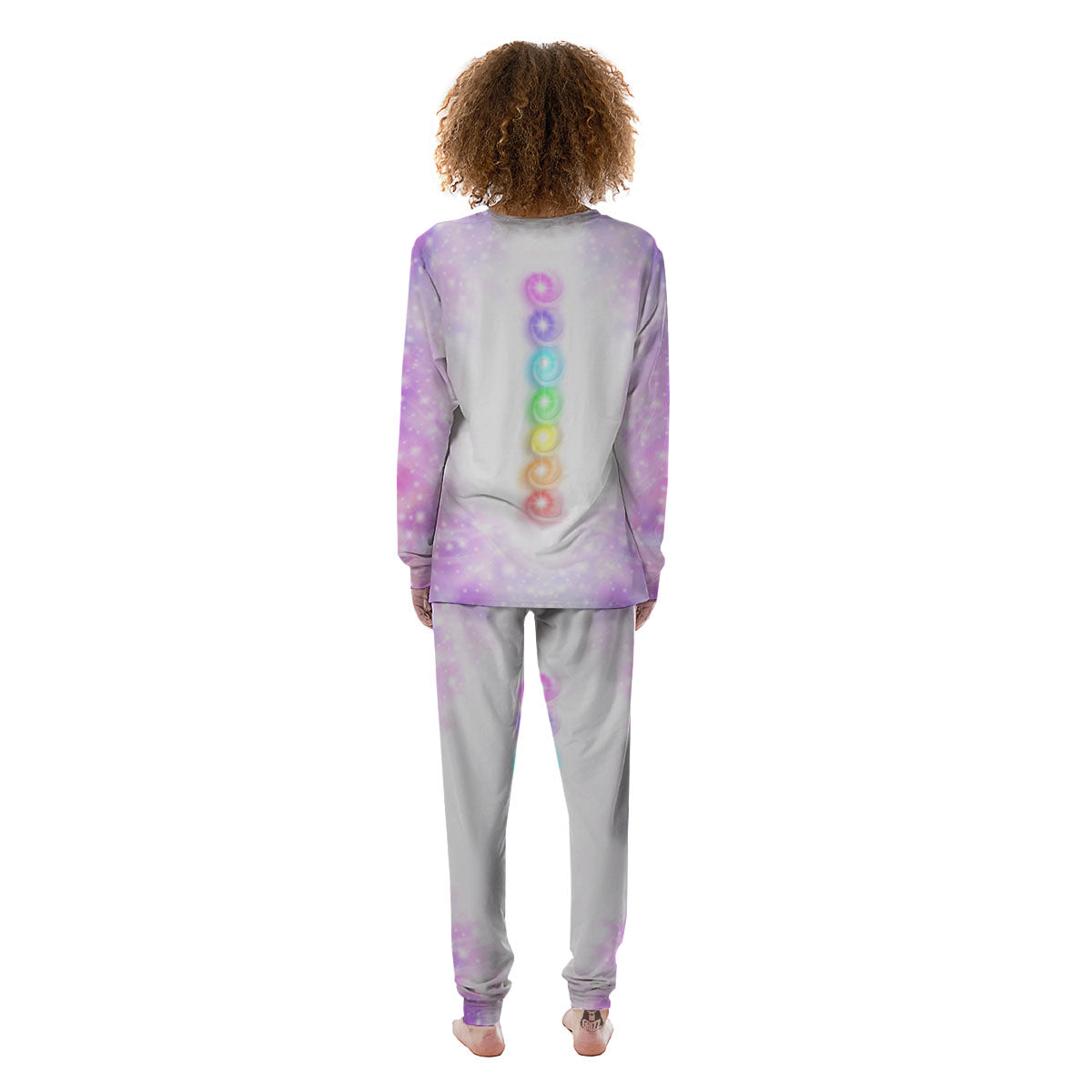 Energy Seven Chakras Print Women's Pajamas-grizzshop