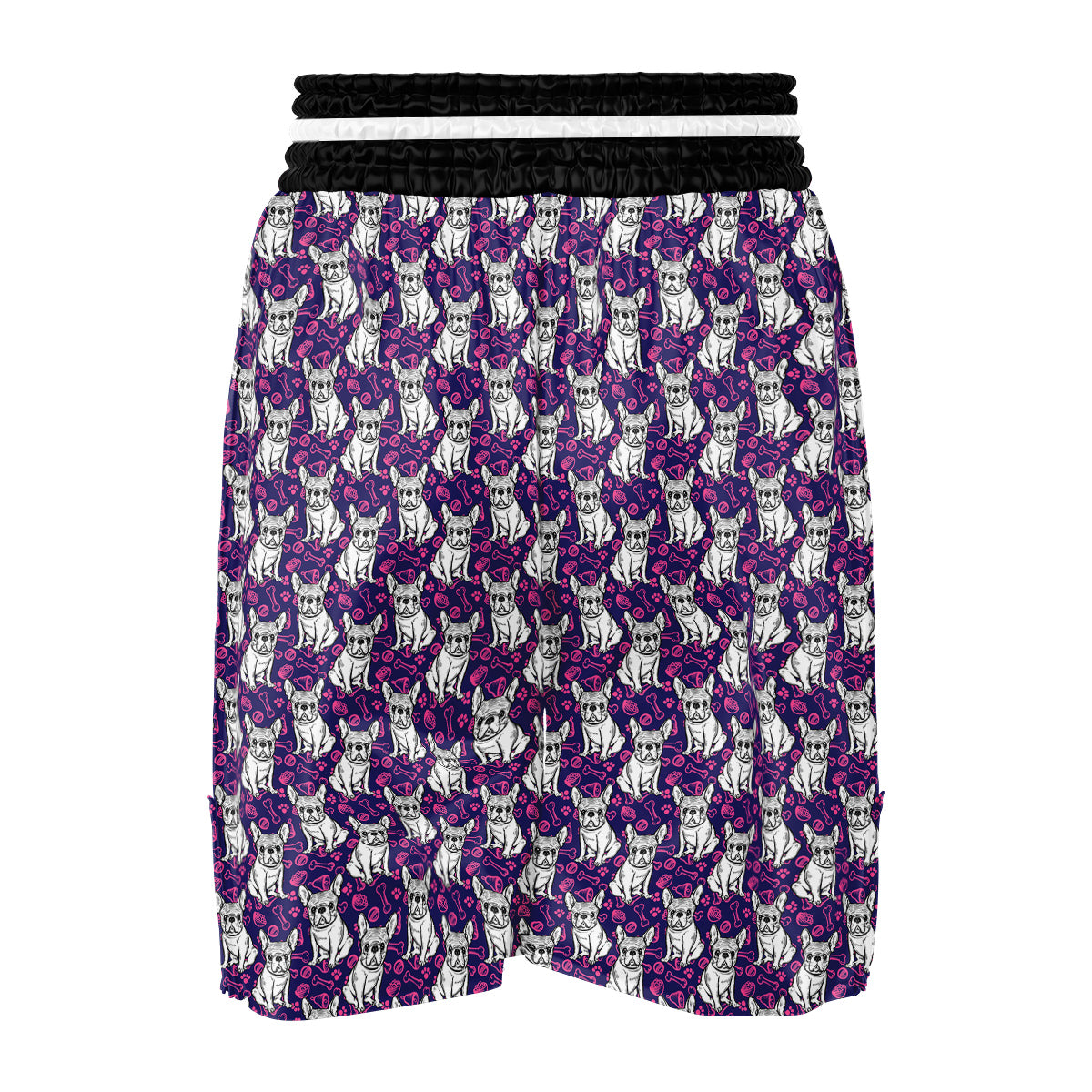 English Bulldog Cute Print Pattern Boxing Shorts-grizzshop