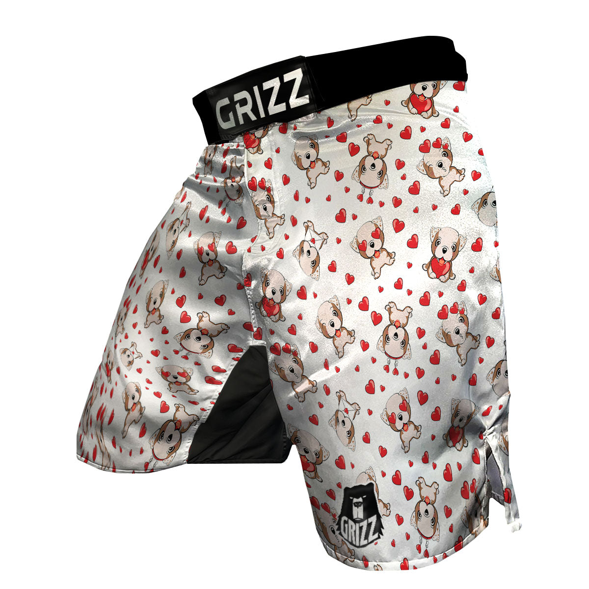 English Bulldog Lovely Print Pattern MMA Shorts-grizzshop