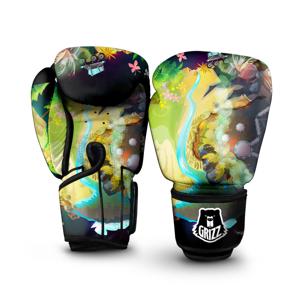 Environmental Destruction Print Boxing Gloves-grizzshop