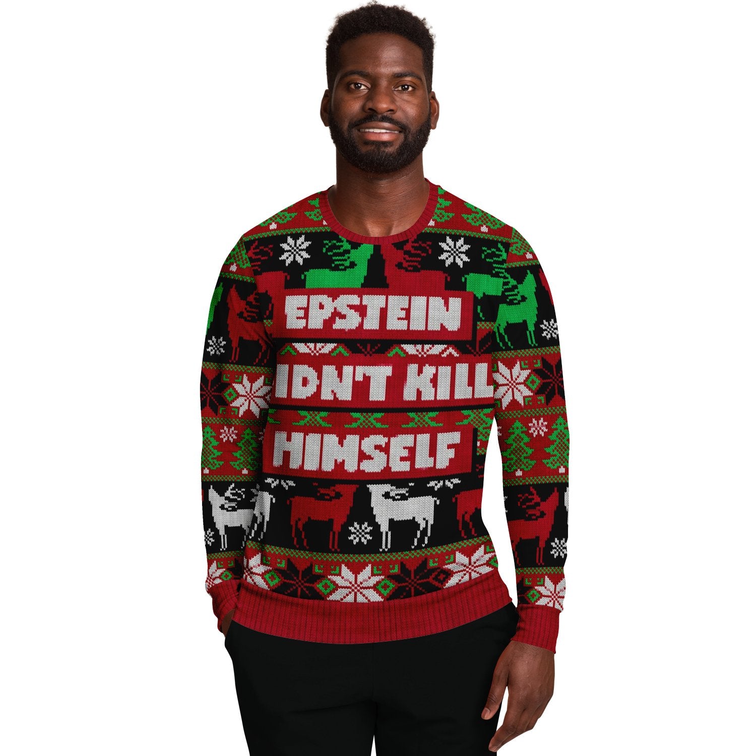 Epstein Didn't Kill Himself Ugly Christmas Sweater-grizzshop