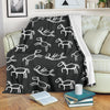 Equestrian Drawn Pattern Print Blanket-grizzshop