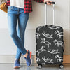 Equestrian Drawn Pattern Print Luggage Cover Protector-grizzshop