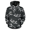 Equestrian Drawn Pattern Print Men Women Pullover Hoodie-grizzshop