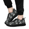 Equestrian Drawn Pattern Print Sneaker Shoes For Men Women-grizzshop