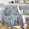 Equestrian Floral Pattern Print Blanket-grizzshop