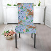 Equestrian Floral Pattern Print Chair Cover-grizzshop