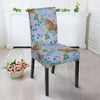 Equestrian Floral Pattern Print Chair Cover-grizzshop