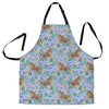 Equestrian Floral Pattern Print Men's Apron-grizzshop