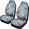 Equestrian Floral Pattern Print Universal Fit Car Seat Covers-grizzshop