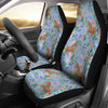 Equestrian Floral Pattern Print Universal Fit Car Seat Covers-grizzshop