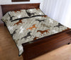 Equestrian Pattern Print Bed Set Quilt-grizzshop