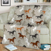 Equestrian Pattern Print Blanket-grizzshop