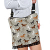 Equestrian Pattern Print Crossbody bags-grizzshop