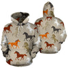 Equestrian Pattern Print Men Women Pullover Hoodie-grizzshop