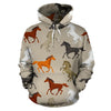 Equestrian Pattern Print Men Women Pullover Hoodie-grizzshop