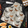 Equestrian Pattern Print Men's Apron-grizzshop