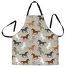 Equestrian Pattern Print Men's Apron-grizzshop