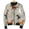 Equestrian Pattern Print Men's Bomber Jacket-grizzshop