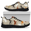 Equestrian Pattern Print Sneaker Shoes For Men Women-grizzshop