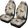 Equestrian Pattern Print Universal Fit Car Seat Covers-grizzshop