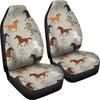 Equestrian Pattern Print Universal Fit Car Seat Covers-grizzshop