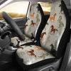 Equestrian Pattern Print Universal Fit Car Seat Covers-grizzshop