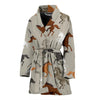 Equestrian Pattern Print Women Long Robe-grizzshop