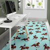 Equestrian Print Pattern Floor Mat-grizzshop