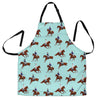 Equestrian Print Pattern Men's Apron-grizzshop