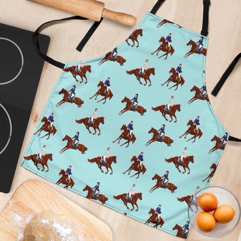 Equestrian Print Pattern Women's Apron-grizzshop