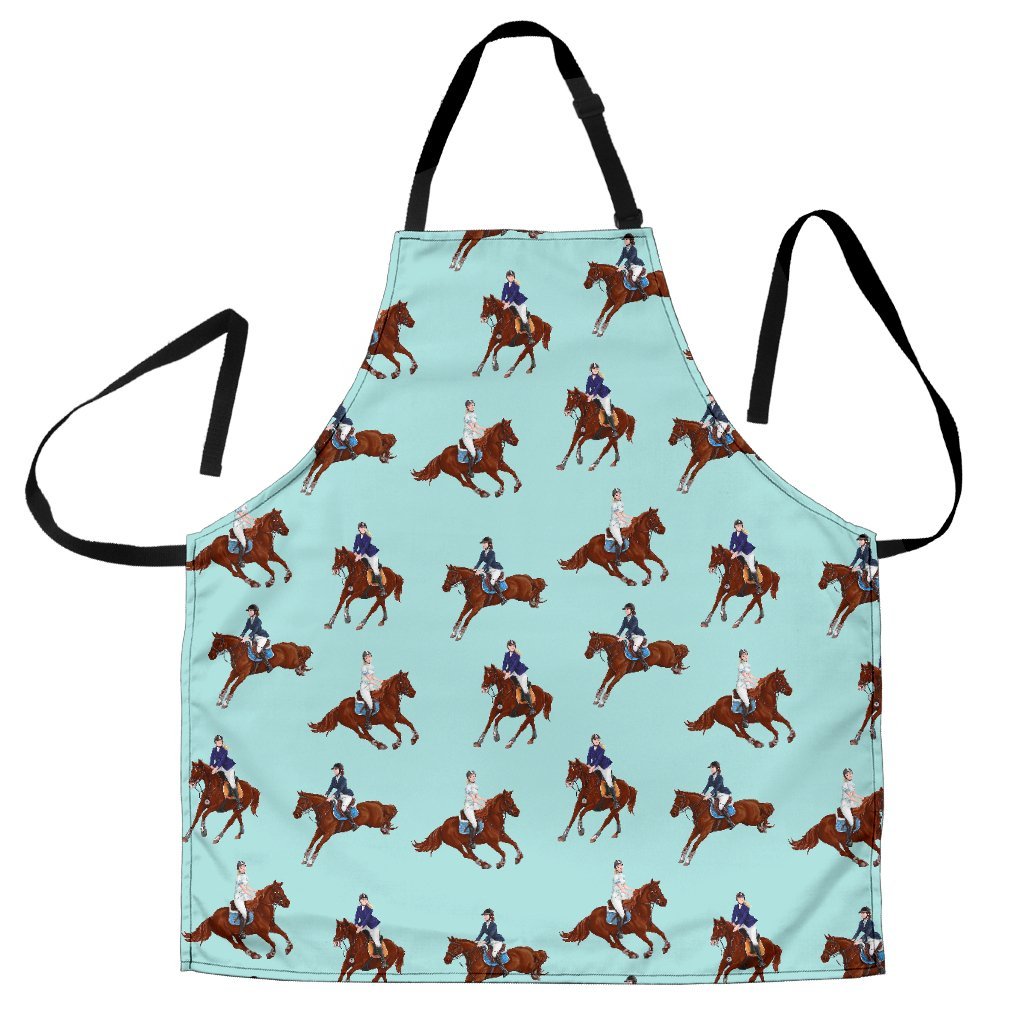 Equestrian Print Pattern Women's Apron-grizzshop