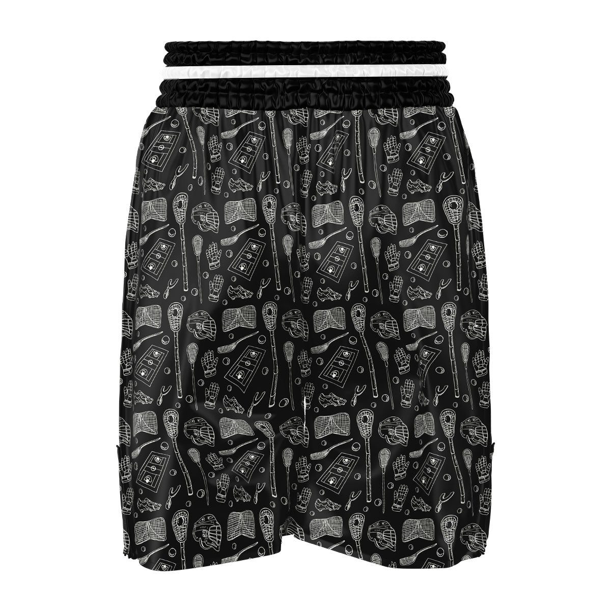 Equipment Lacrosse Print Pattern Boxing Shorts-grizzshop