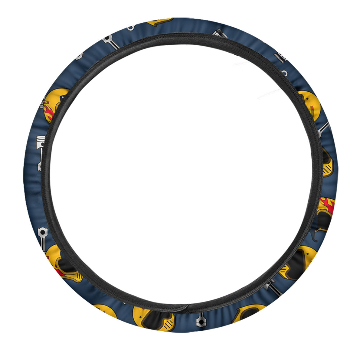 Equipment Motorcycle Print Pattern Car Steering Wheel Cover-grizzshop