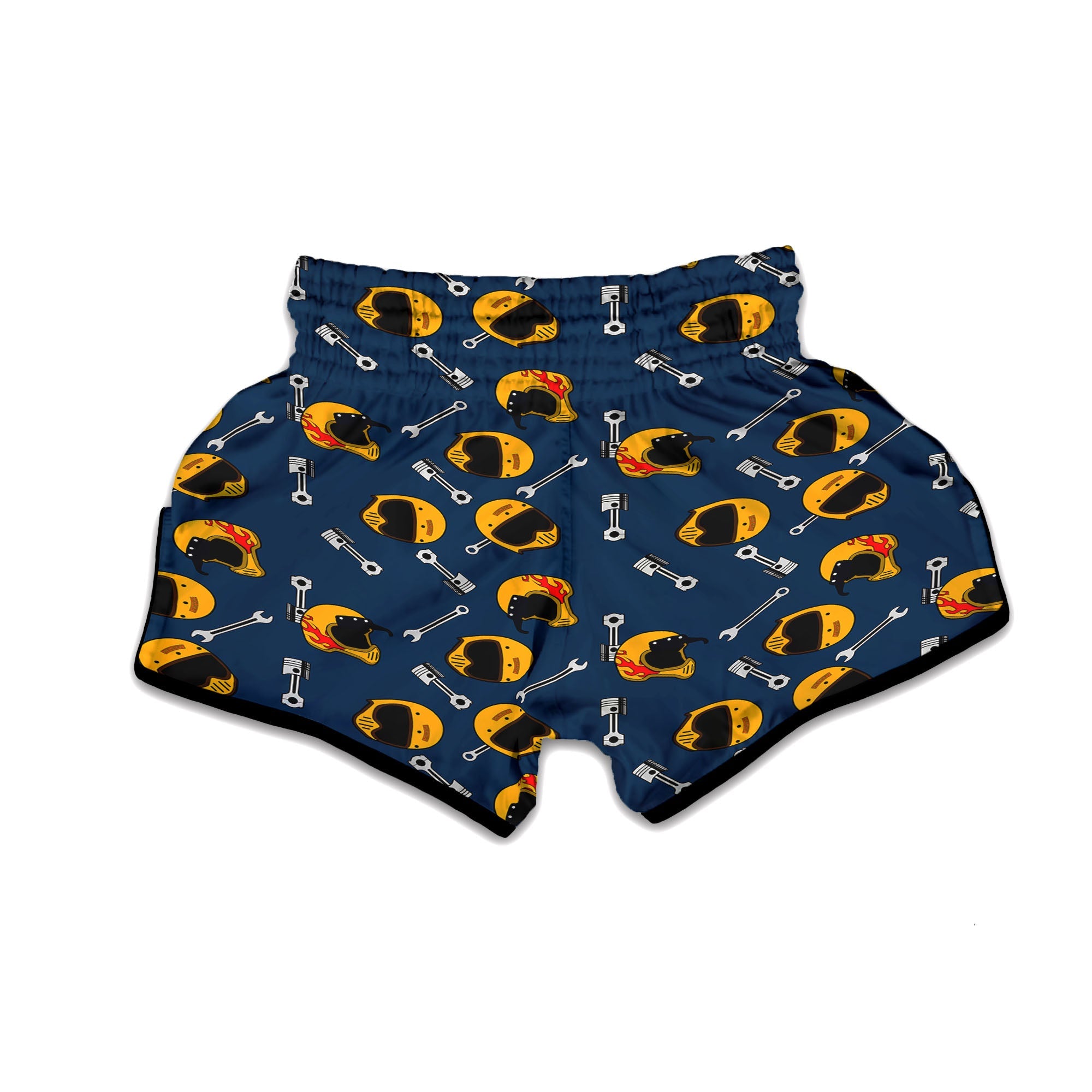 Equipment Motorcycle Print Pattern Muay Thai Boxing Shorts-grizzshop