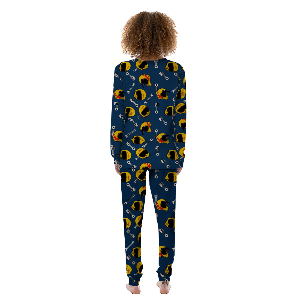 Equipment Motorcycle Print Pattern Women's Pajamas-grizzshop