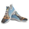 Eruption Volcano Print White Athletic Shoes-grizzshop