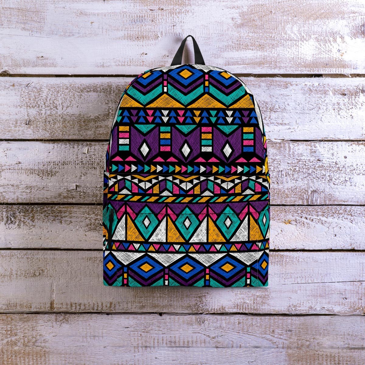 Ethic Aztec Geometric Art Print Backpack-grizzshop