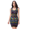 Ethic Aztec Geometric Art Print Bodycon Dress-grizzshop