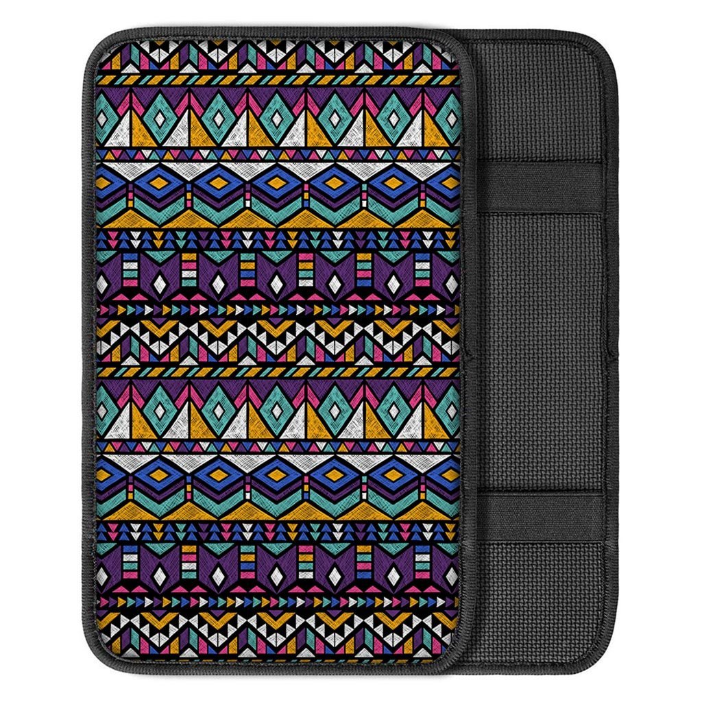 Ethic Aztec Geometric Art Print Car Console Cover-grizzshop